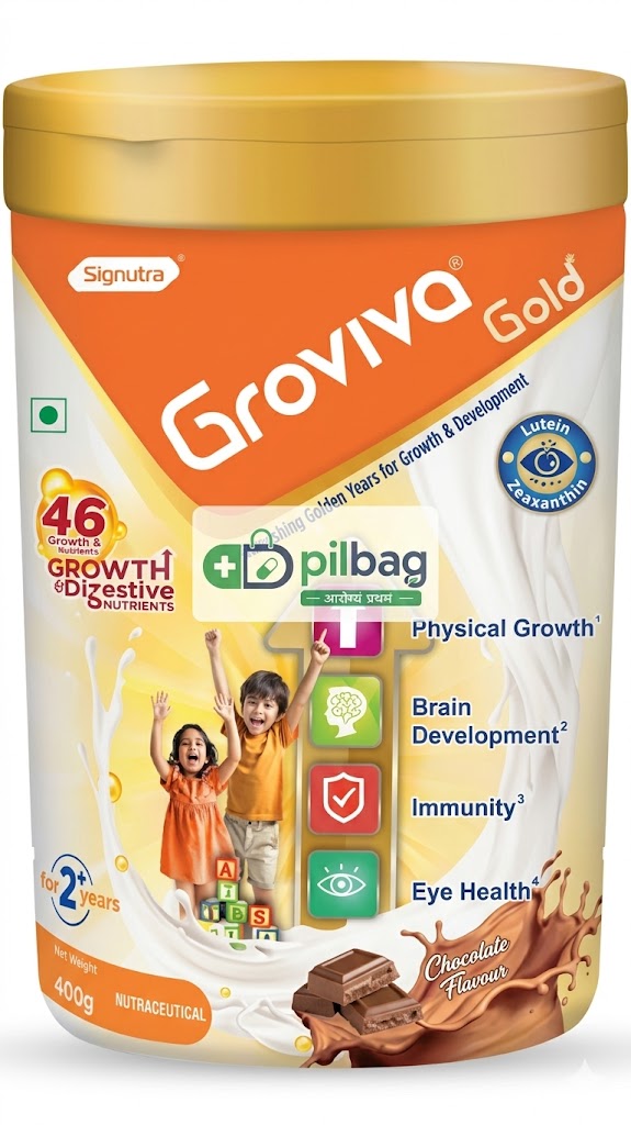 Groviva Gold Nourishing Years for Growth & Development for 2+ Years Chocolate Gluten Free